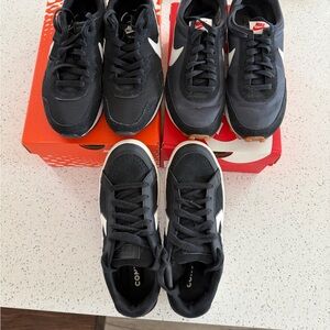 3- Nike Women’s  Black and White Sneakers